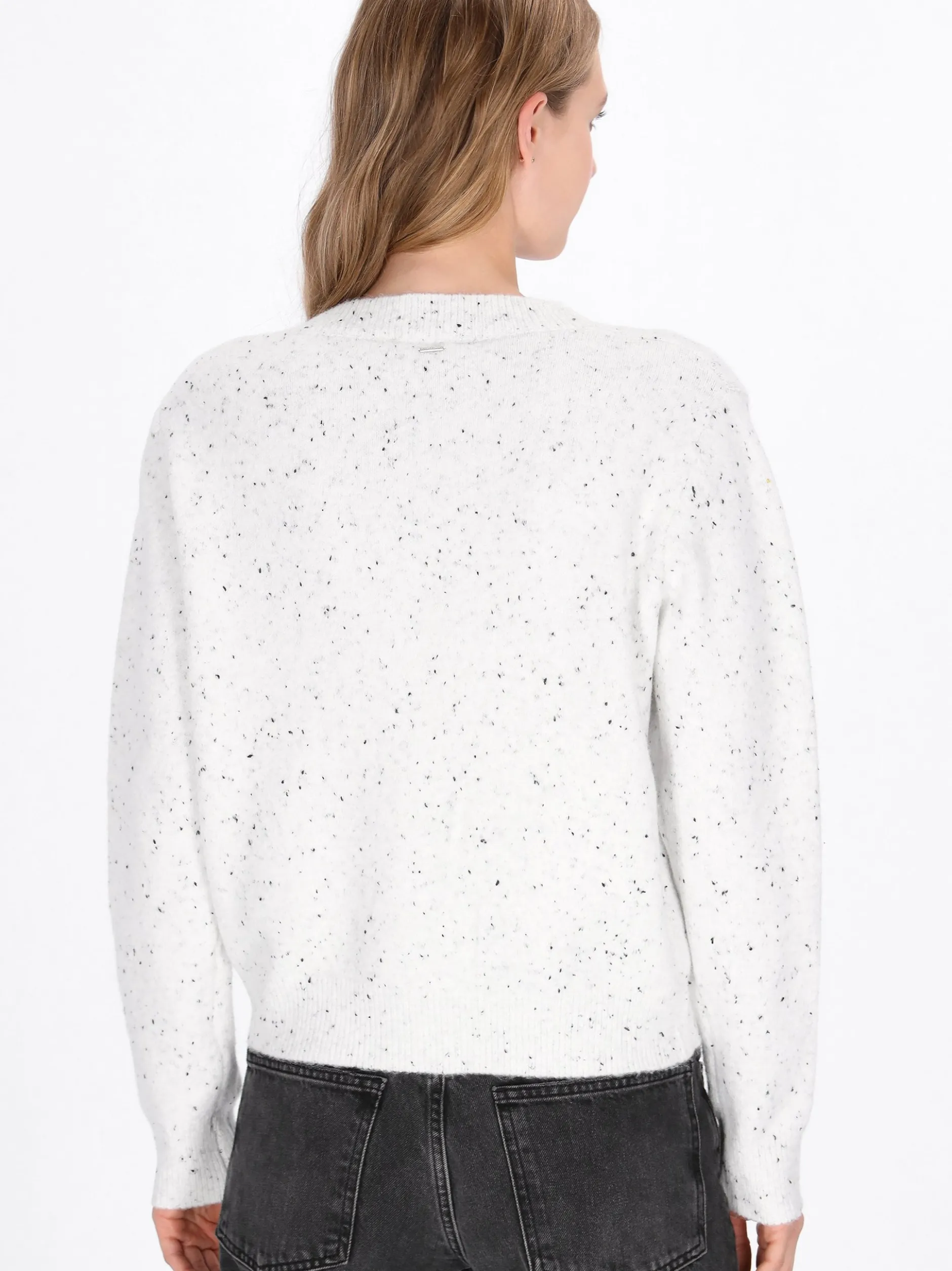 Dreimaster Damen Strickjacke in weiß