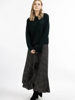 Dreimaster Damen Strickpullover in grün