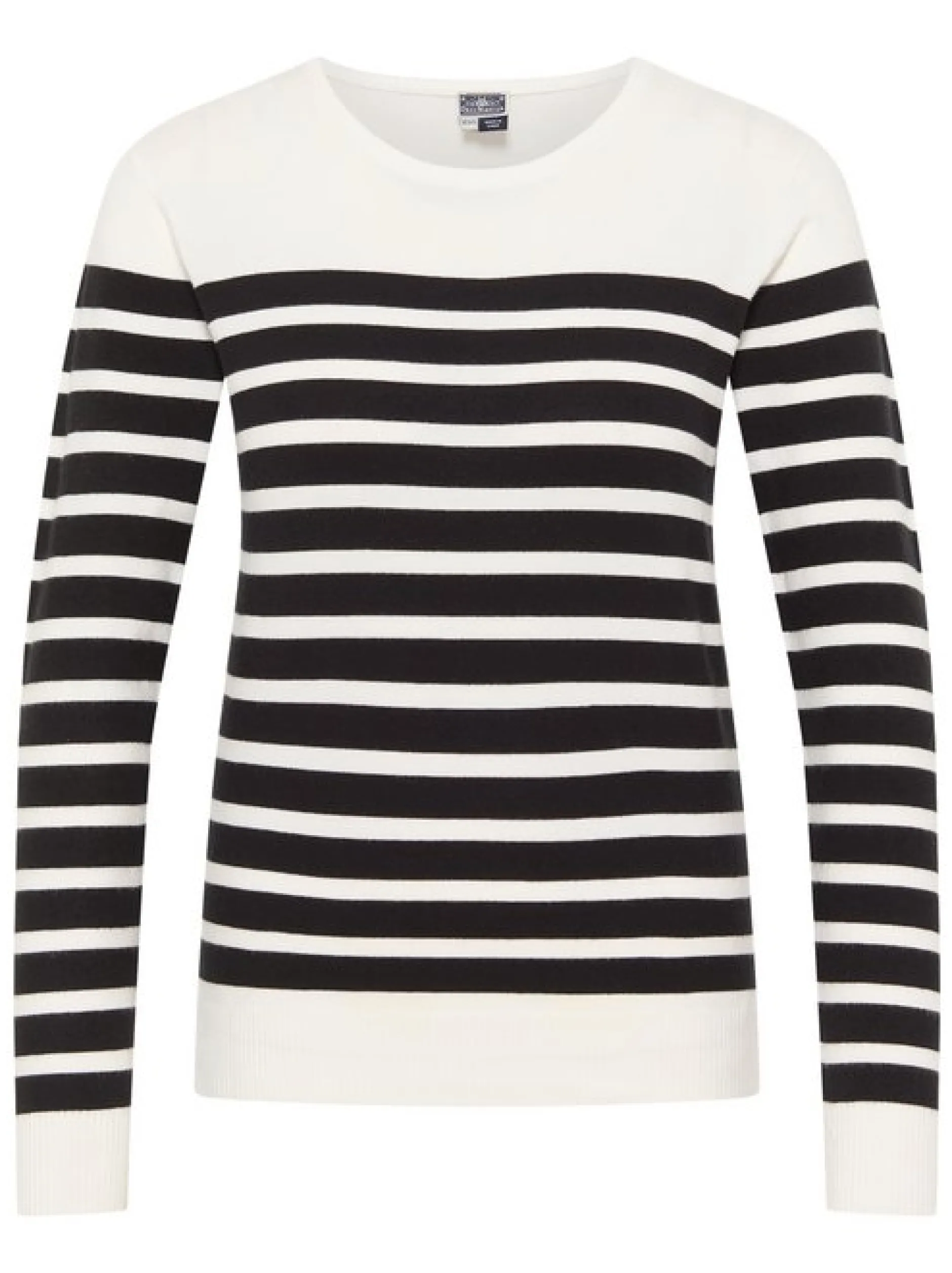 Dreimaster Damen Strickpullover in weiß