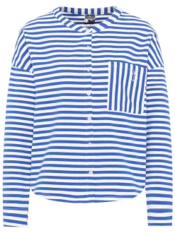 Dreimaster Damen Sweatjacke in blau