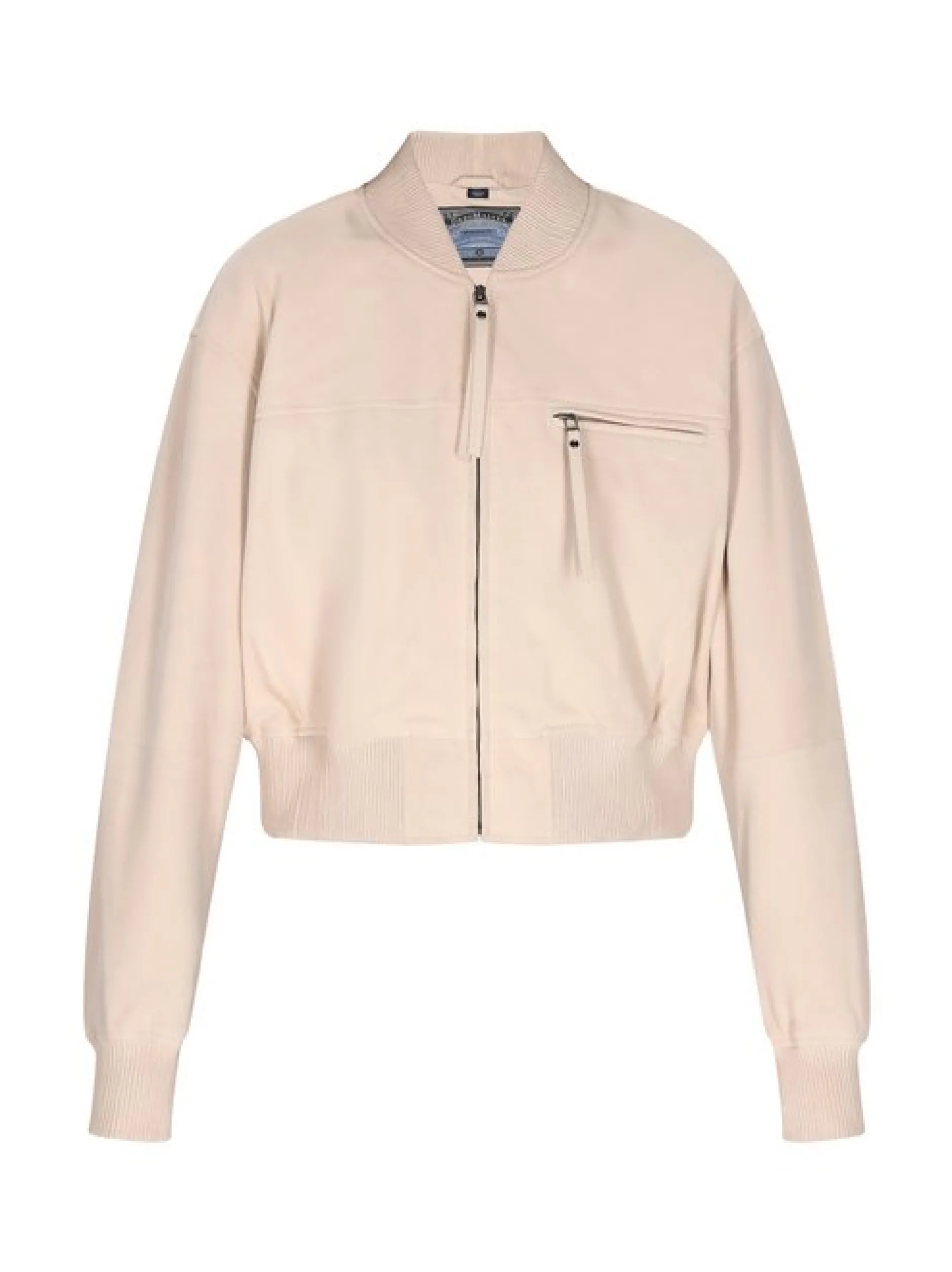 Dreimaster Damen Wildlederjacke in beige