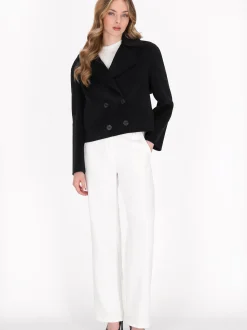 Dreimaster Damen Wolljacke in marine