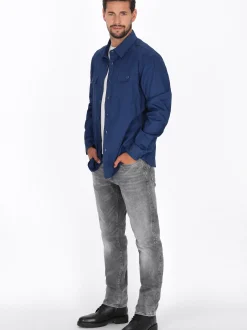 Dreimaster Herren Hemd in indigo