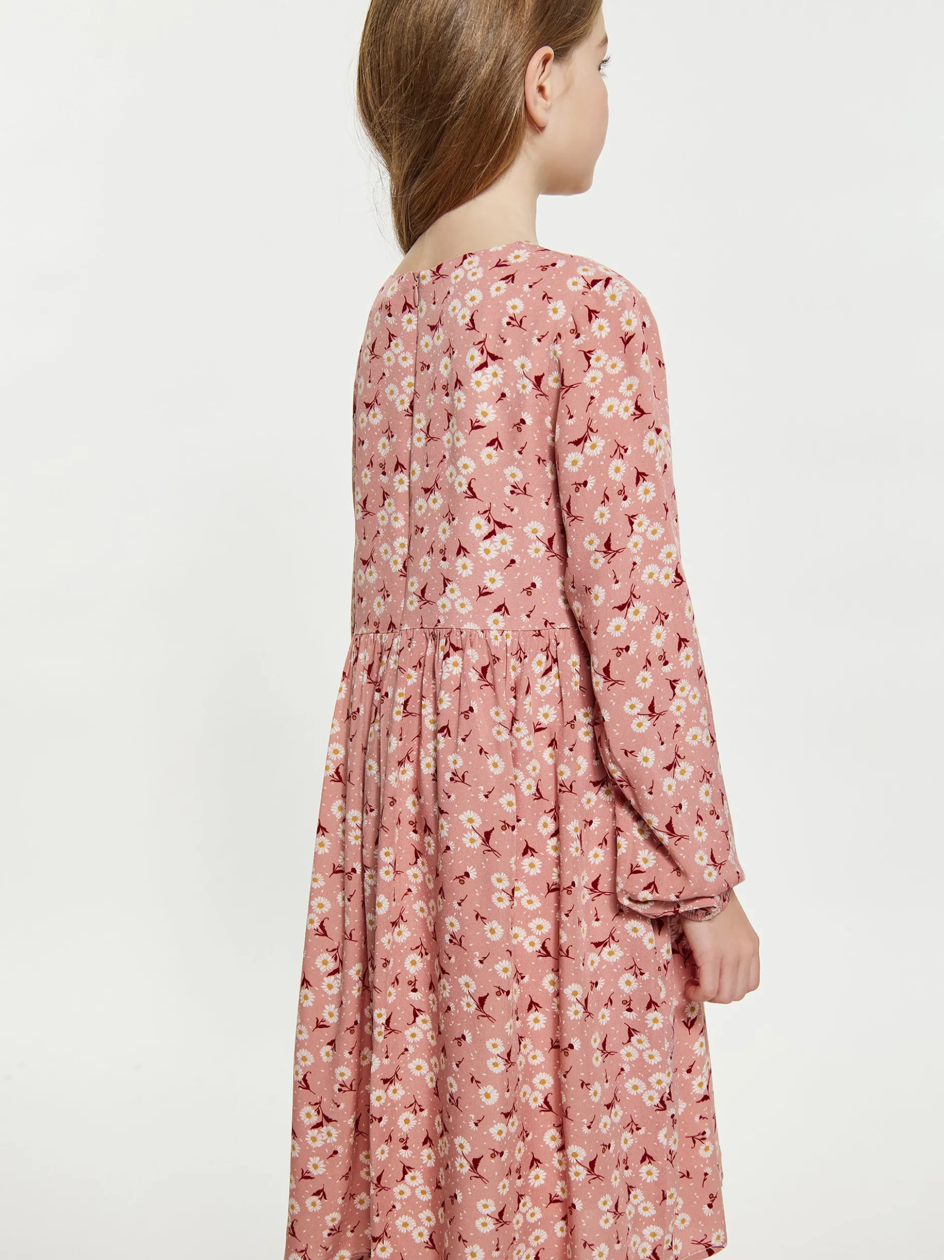 Dreimaster Mädchen (Kids) Kleid in rosa - Länge: mittel