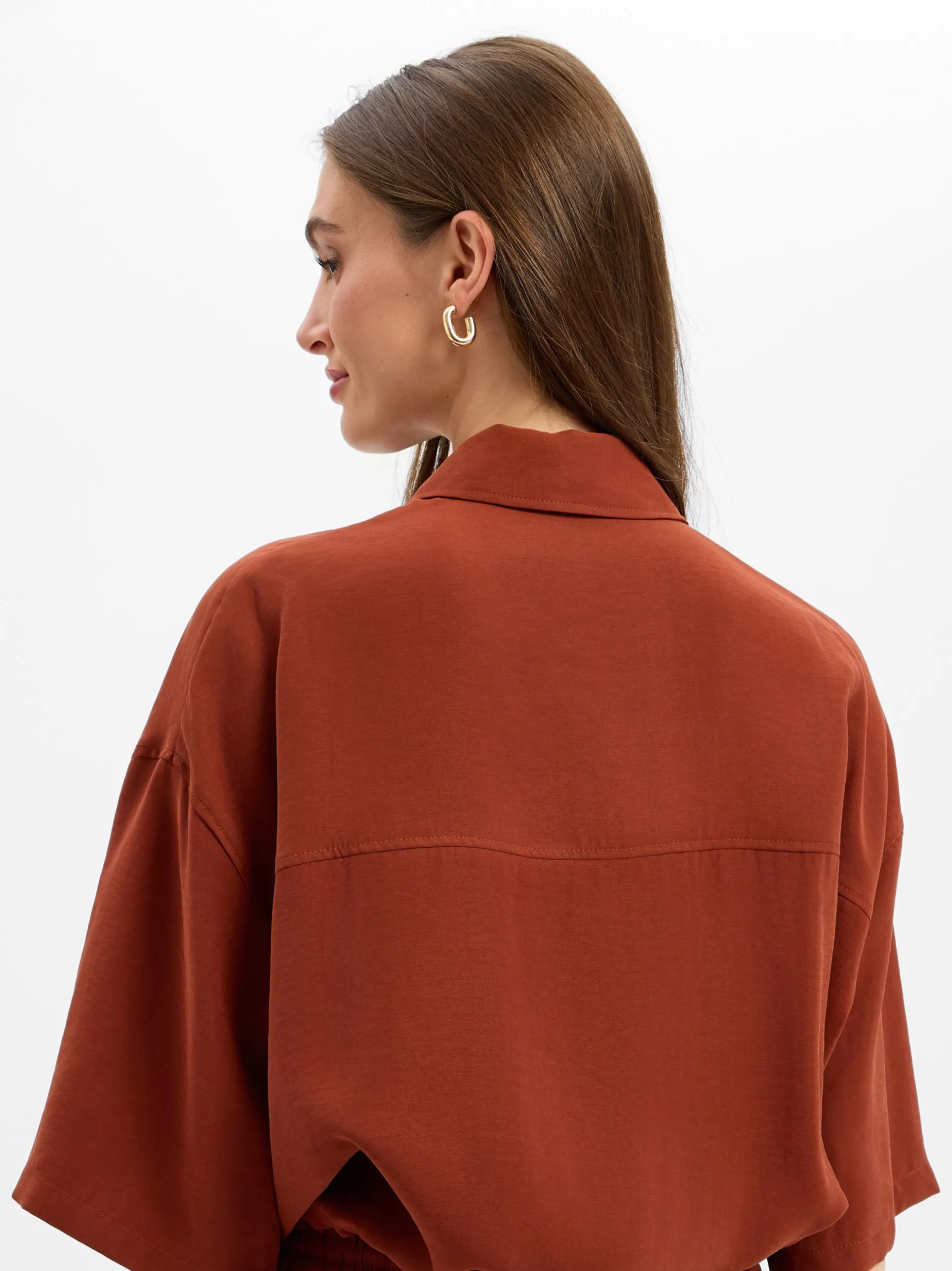 Drykorn Damen Bluse - Lainay in kastanie