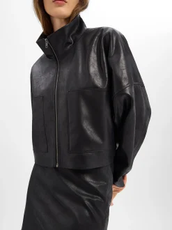 Drykorn Damen Kunstlederjacke - Elstow in schwarz