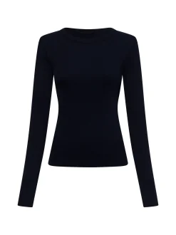 Drykorn Damen Langarmshirt - Nurit in marine