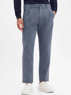 Drykorn Herren Bundfaltenhose - Chasy in indigo