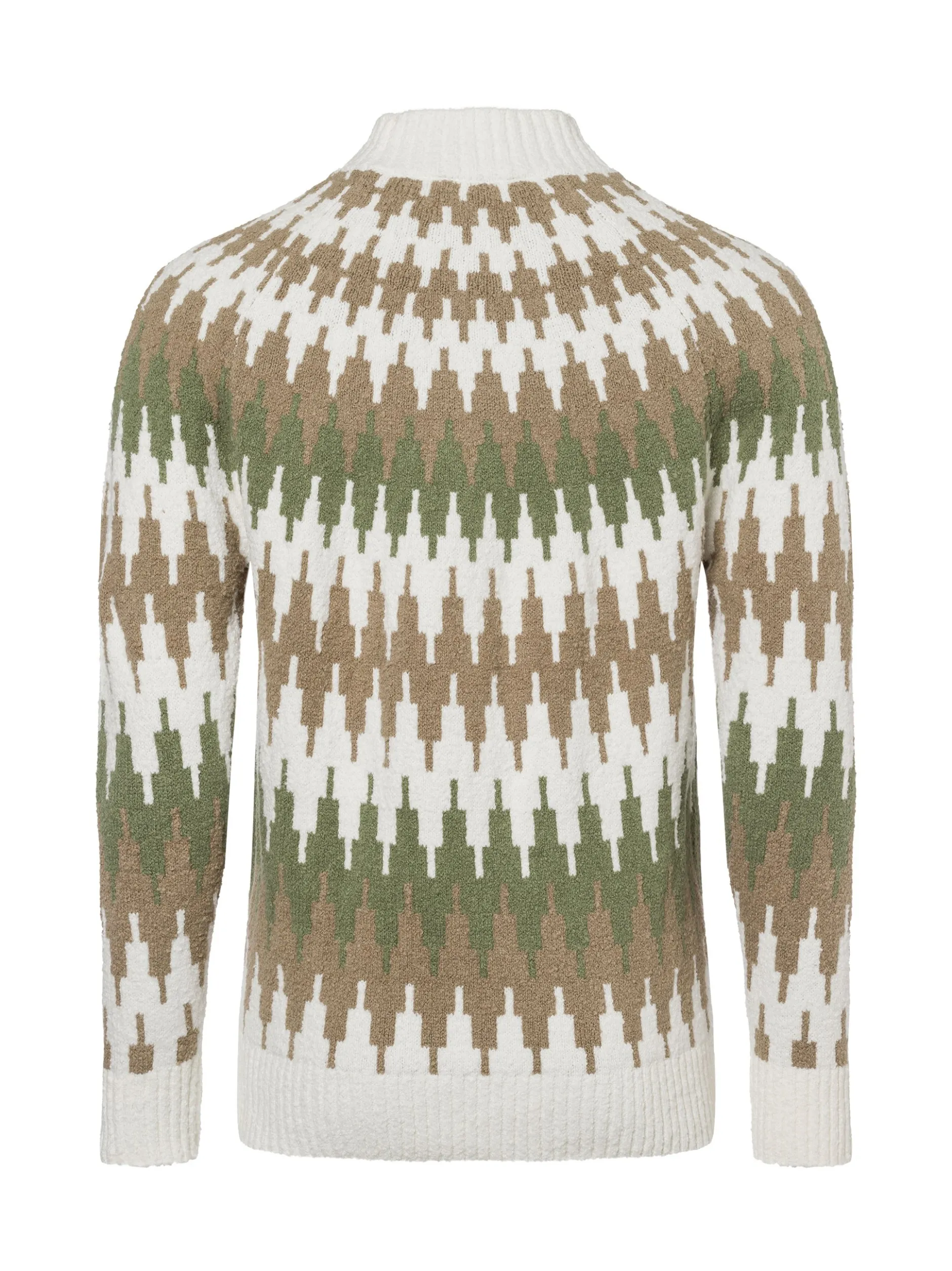 Drykorn Herren Strickpllover - Pireo in taupe weiß