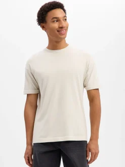 Drykorn Herren T-Shirt - Thilo in beige - Ärmel: kurzarm