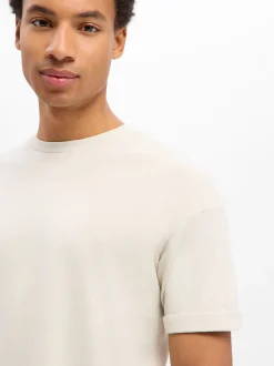 Drykorn Herren T-Shirt - Thilo in beige - Ärmel: kurzarm