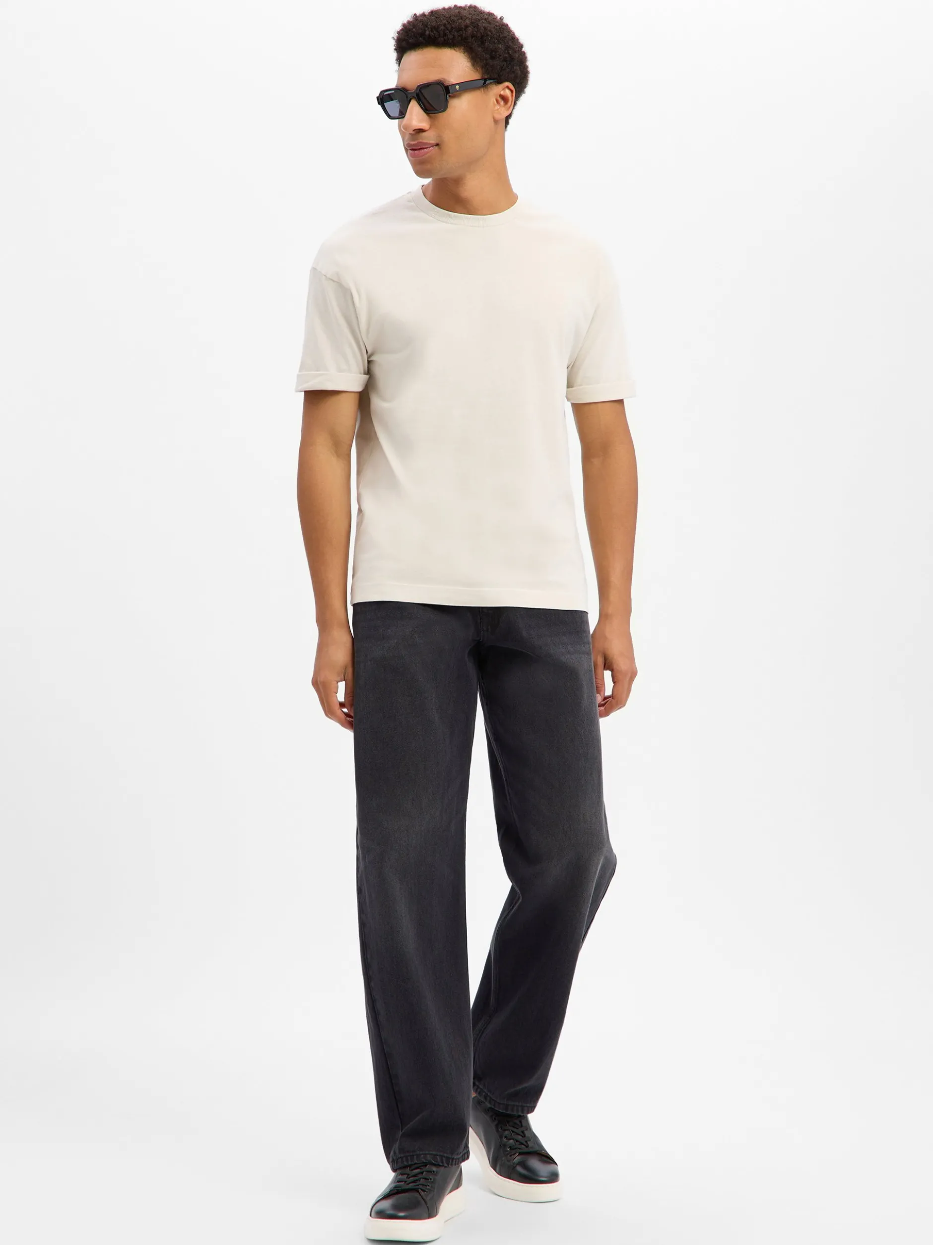 Drykorn Herren T-Shirt - Thilo in beige - Ärmel: kurzarm