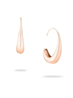 Echtzeit Damen Creolen - The Classy Drop in roségold