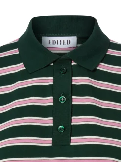 EDITED Damen Polo-Langarmshirt in tanne altrosa