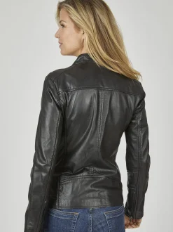 7 eleven Damen Lederjacke - SEJACKY in schwarz