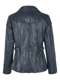 7 eleven Damen Lederjacke - SEMERLE in blau