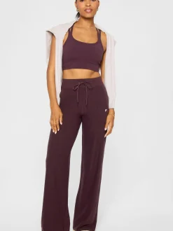 Fabletics Damen Hose in aubergine - Länge: lang