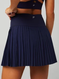 Fabletics Damen Rock in marine - Länge: kurz