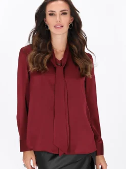 Faina Damen Bluse in bordeaux