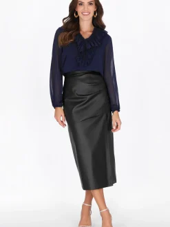 Faina Damen Bluse in schwarz