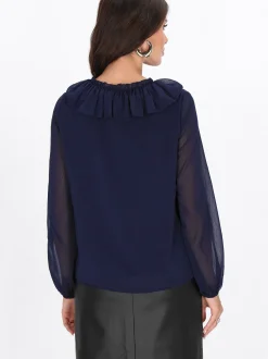 Faina Damen Bluse in schwarz