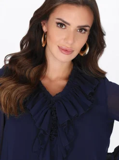 Faina Damen Bluse in schwarz