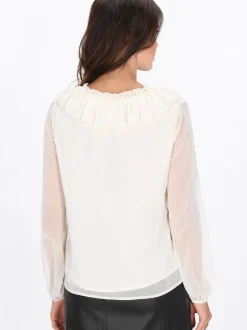 Faina Damen Bluse in weiß