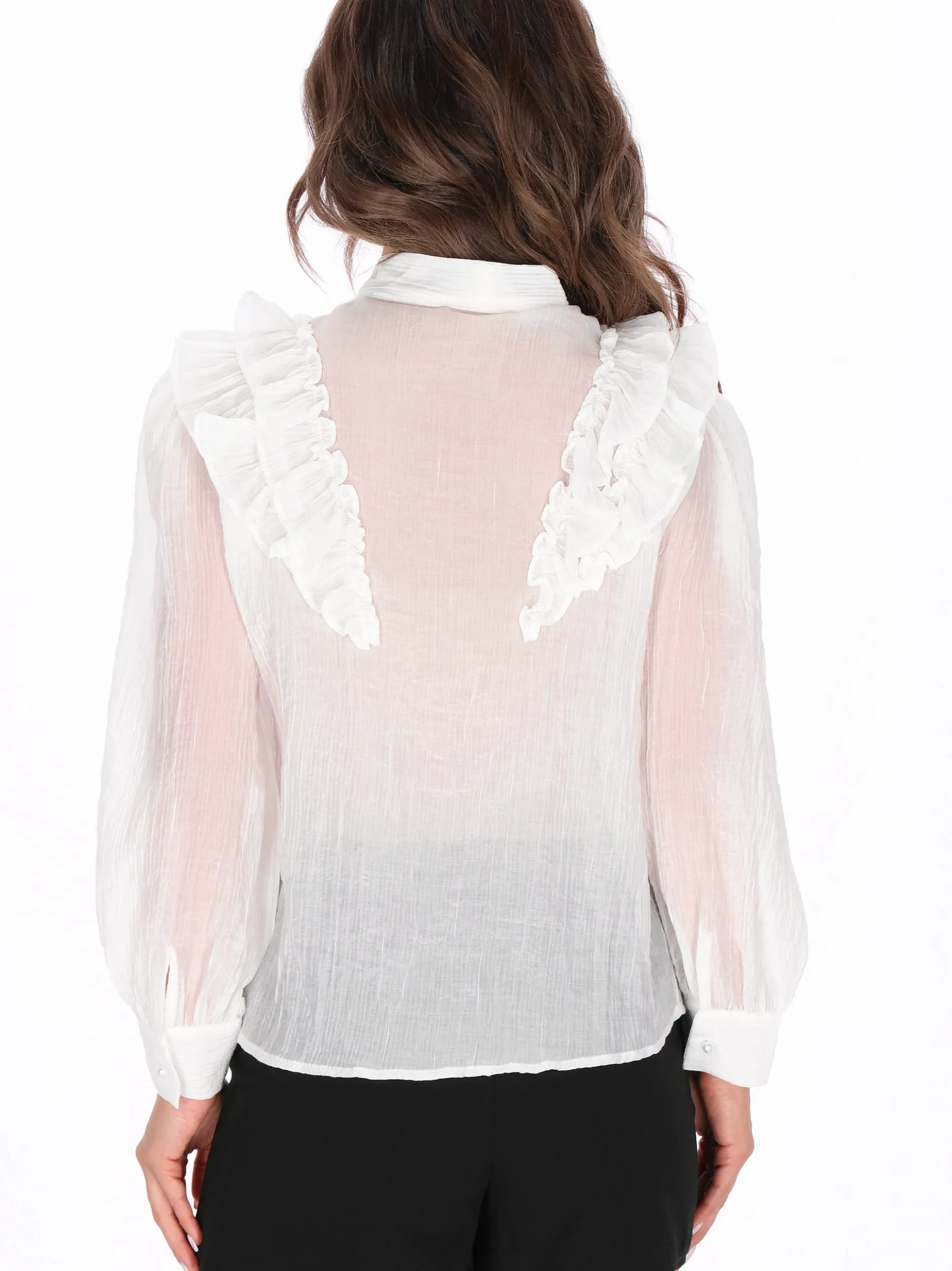 Faina Damen Bluse in weiß