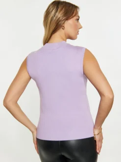 Faina Damen elegantes Oberteil in lila