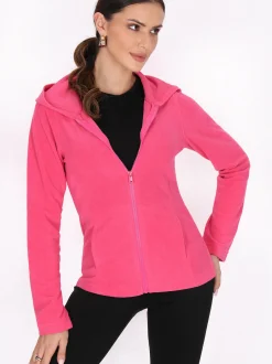 Faina Damen Fleecejacke in pink