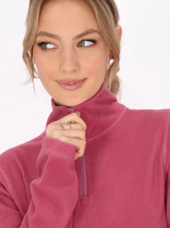 Faina Damen Fleecepullover in rosa