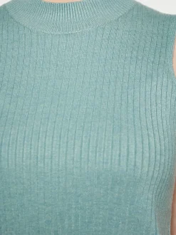 Faina Damen Kleid in aqua - Ausschnitt: Rundhals