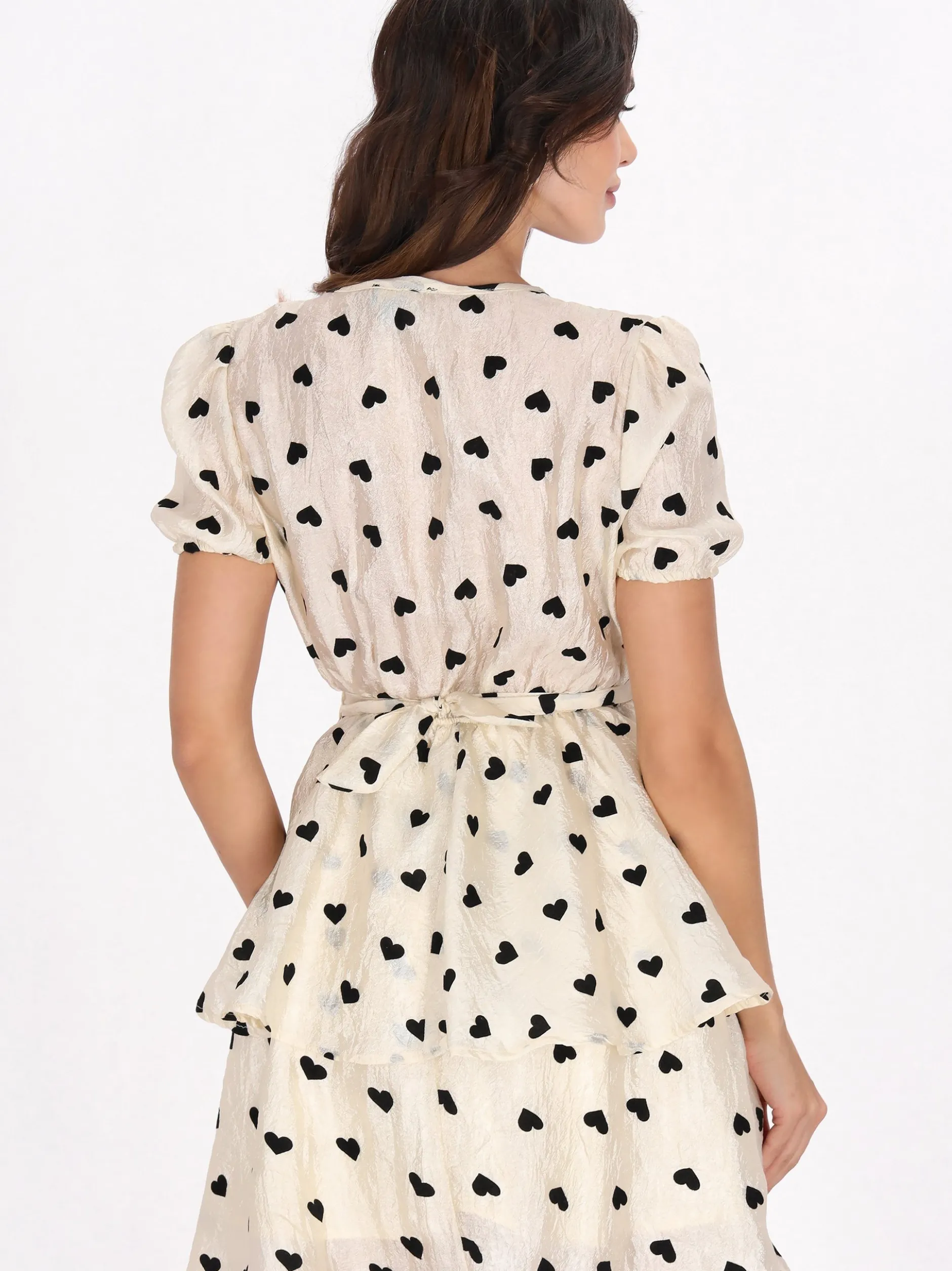 Faina Damen Kleid in beige - Länge: mittel