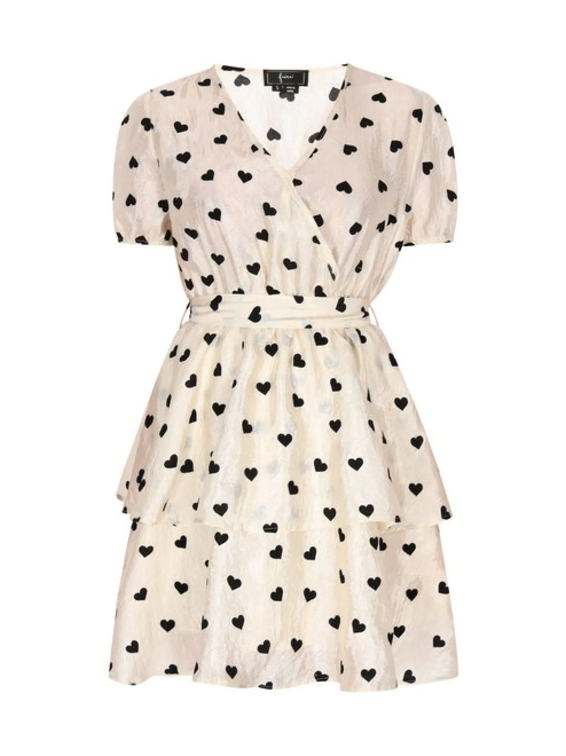 Faina Damen Kleid in beige - Länge: mittel