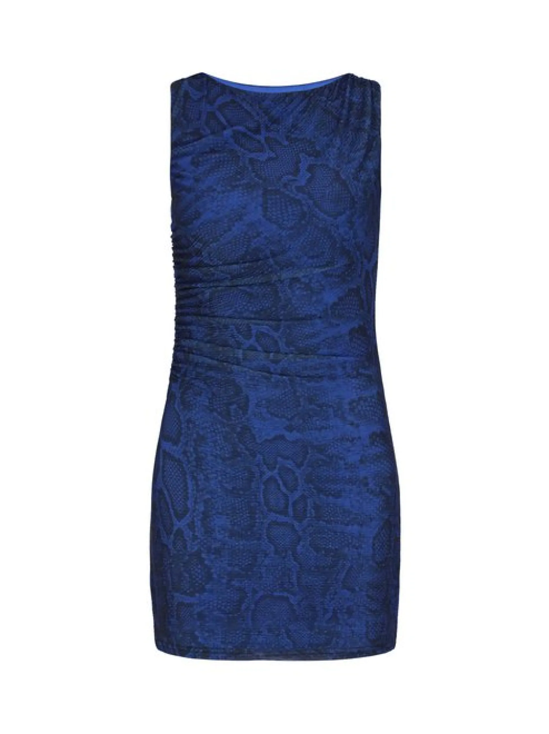 Faina Damen Kleid in blau - Länge: mittel