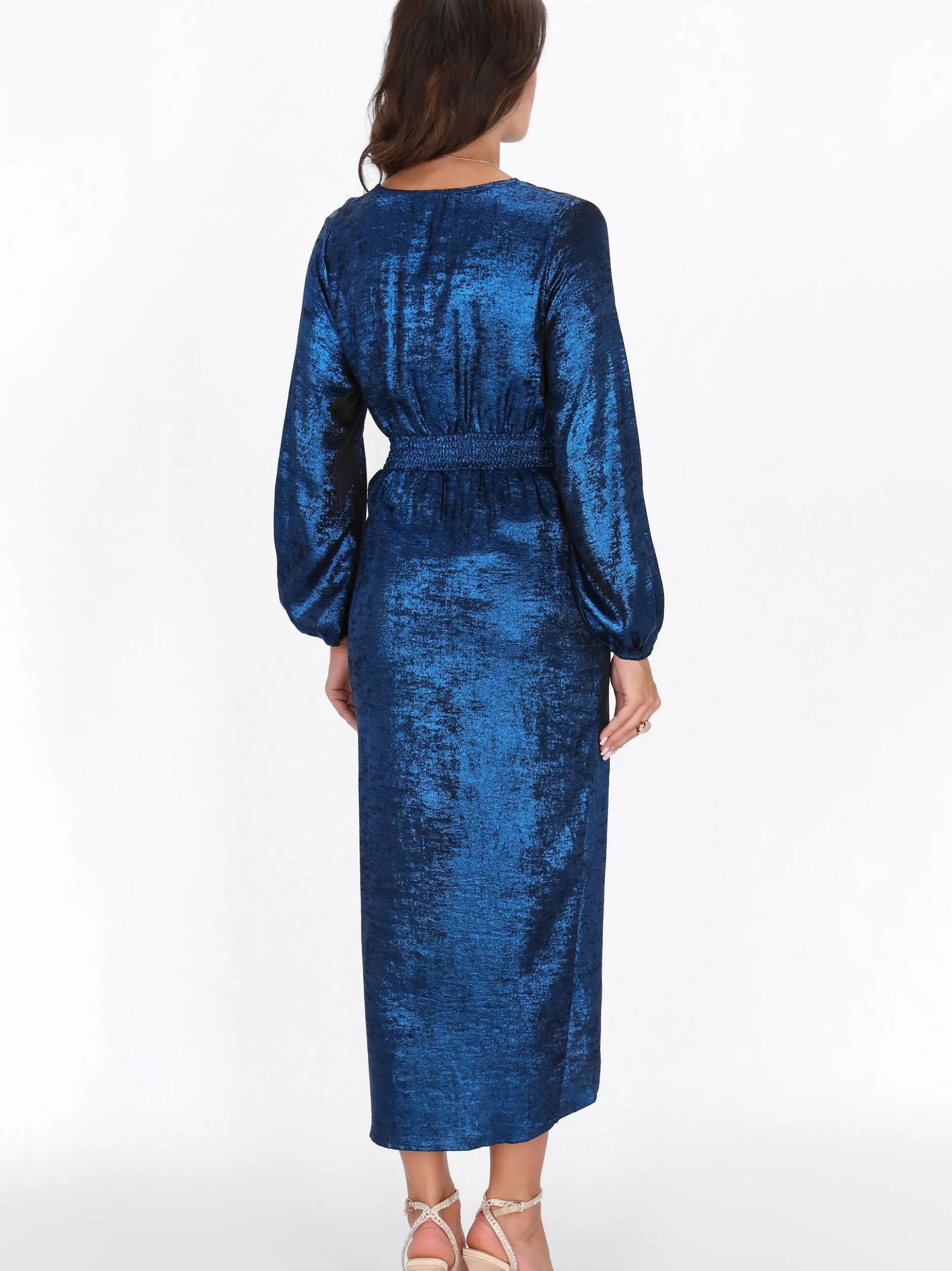 Faina Damen Kleid in blau - Länge: mittel