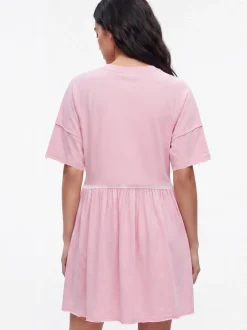 Faina Damen Kleid in grau - Ausschnitt: Rundhals