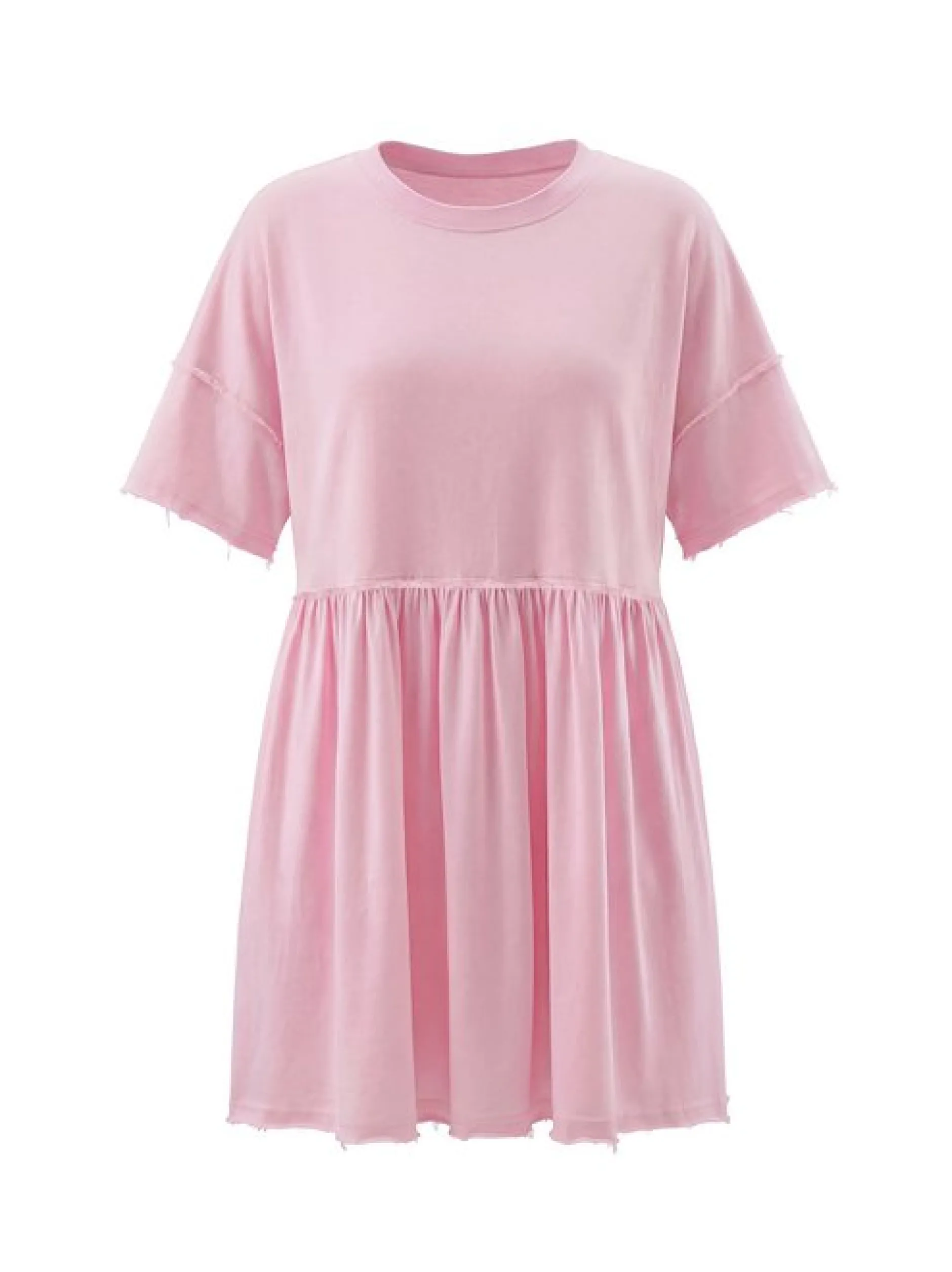 Faina Damen Kleid in grau - Ausschnitt: Rundhals