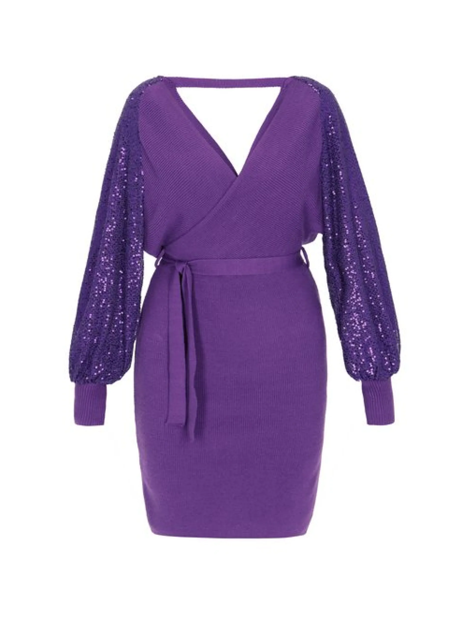 Faina Damen Kleid in lila - Länge: mittel