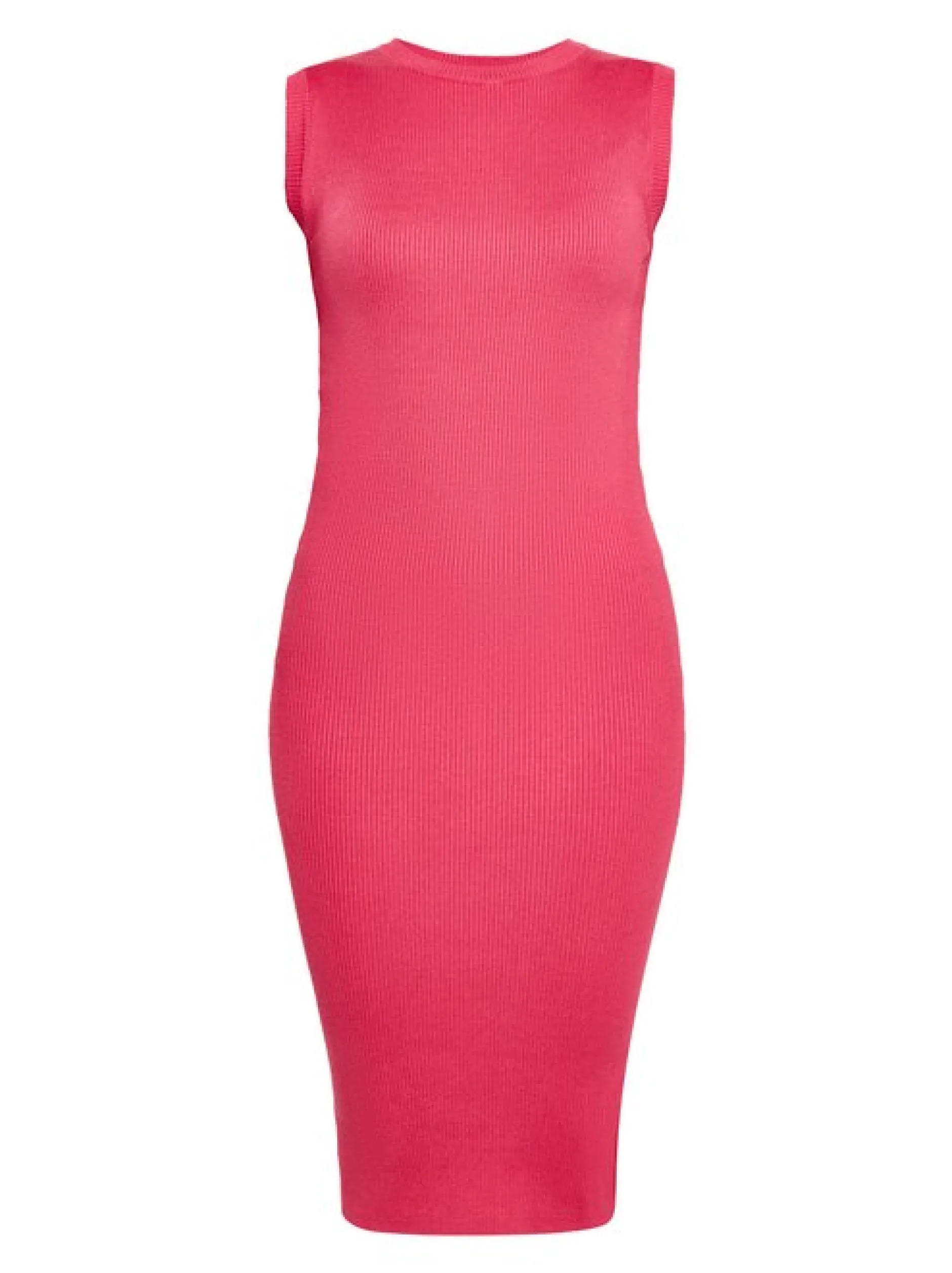Faina Damen Kleid in pink - Ausschnitt: Rundhals