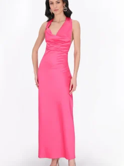 Faina Damen Kleid in pink - Länge: mittel