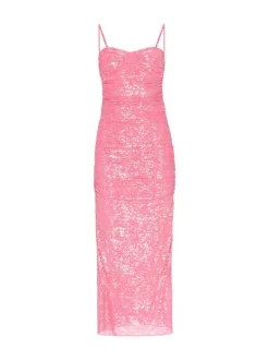 Faina Damen Kleid in rosa - Länge: mittel