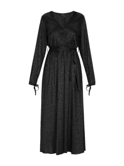 Faina Damen Kleid in schwarz - Länge: mittel