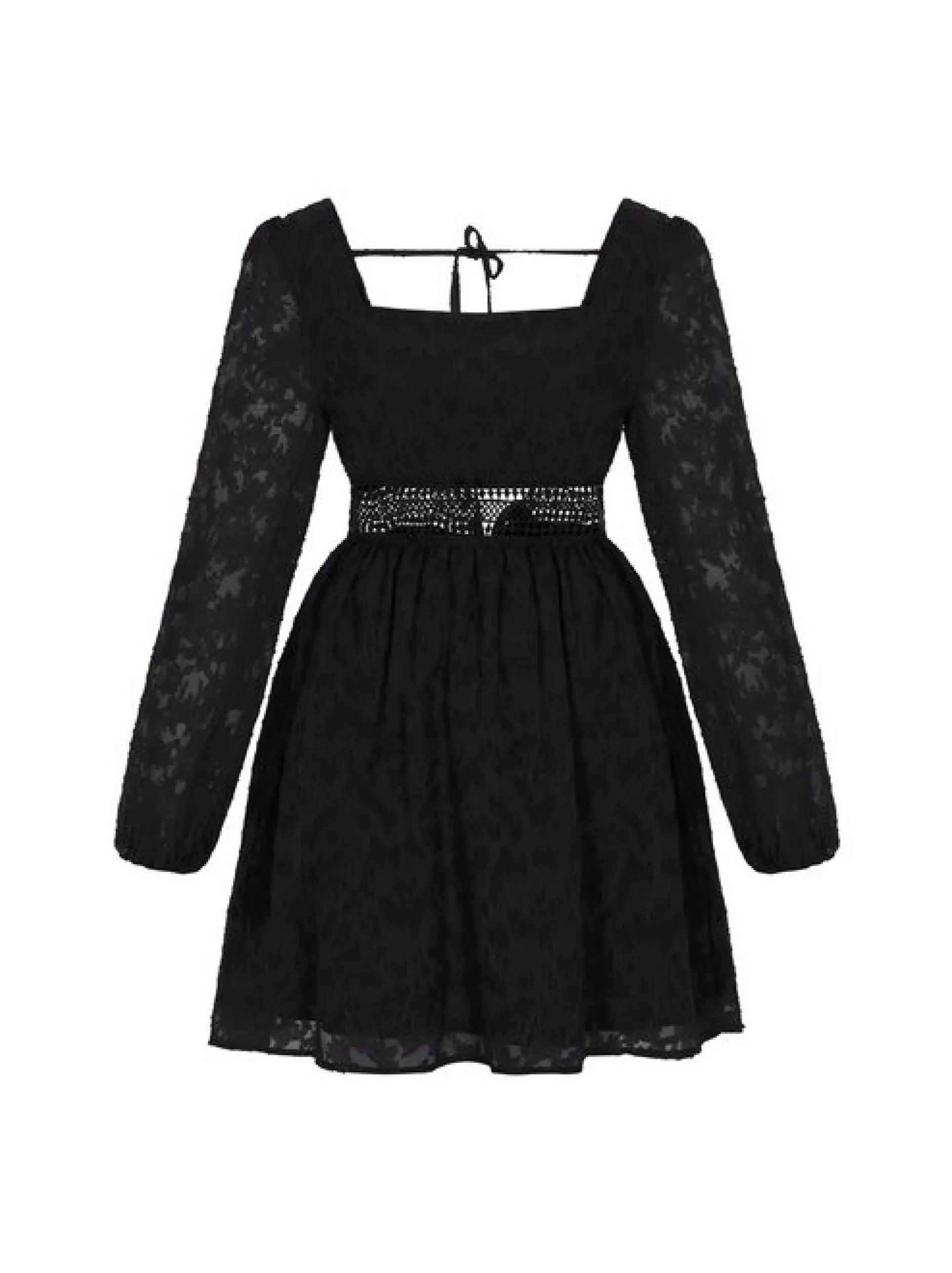 Faina Damen Kleid in schwarz - Länge: mittel