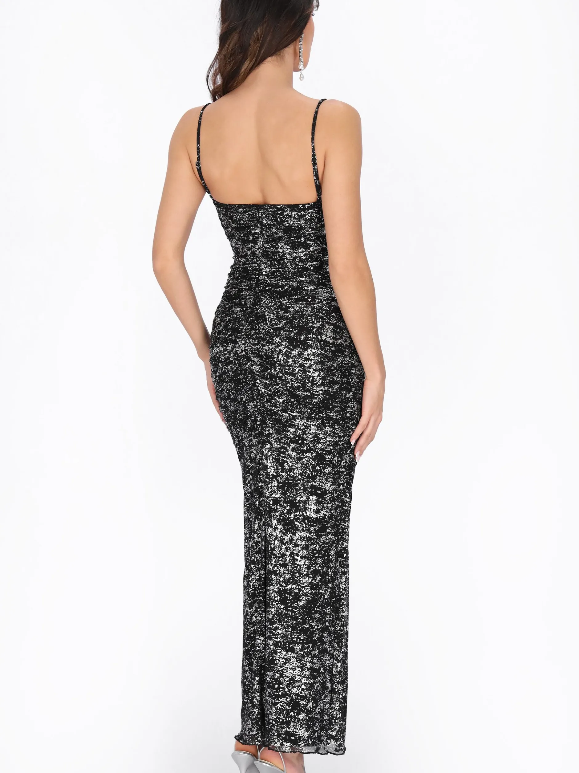 Faina Damen Kleid in schwarz - Länge: mittel