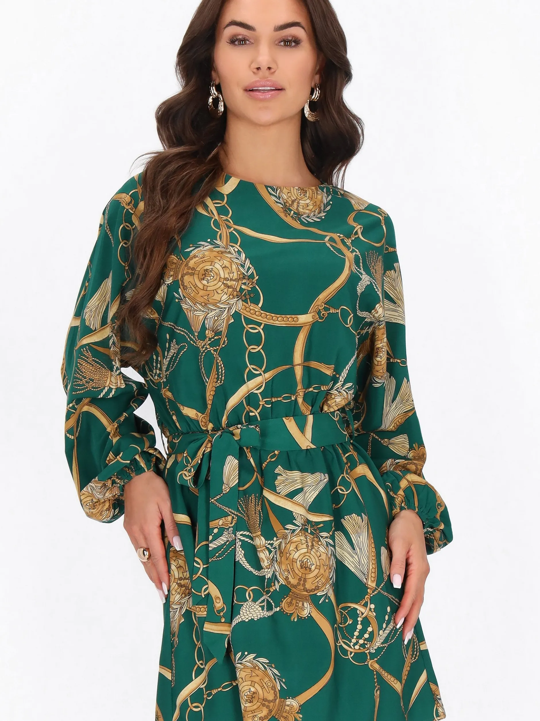 Faina Damen Kleid in türkis - Länge: mittel