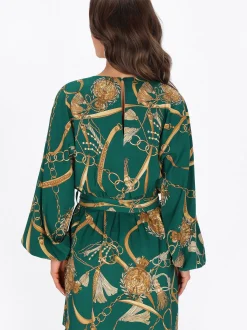 Faina Damen Kleid in türkis - Länge: mittel
