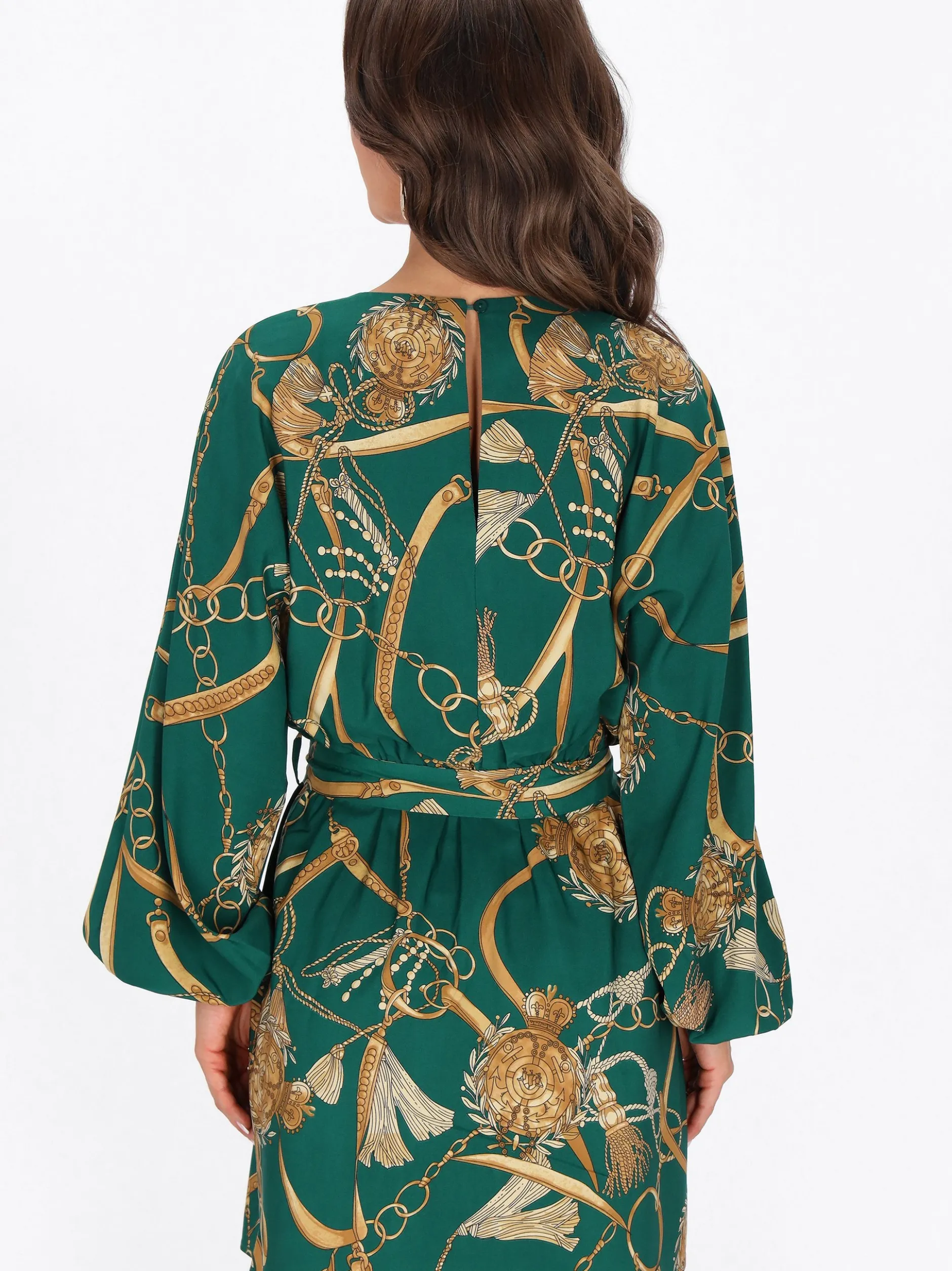 Faina Damen Kleid in türkis - Länge: mittel