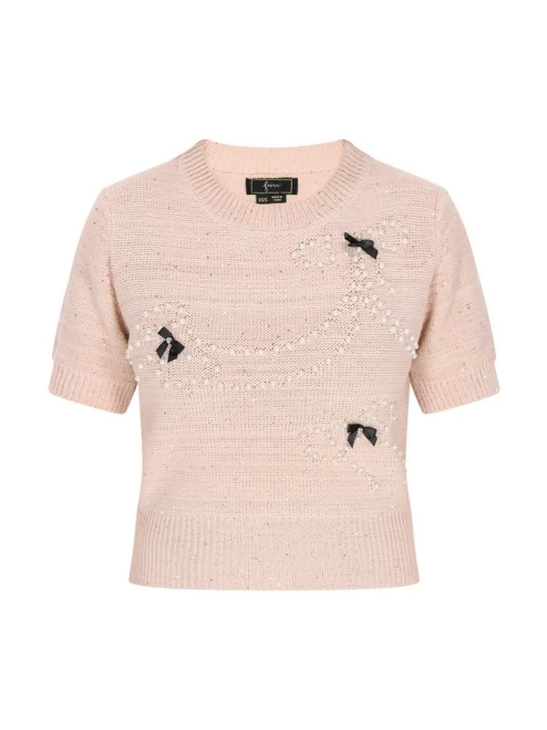Faina Damen Pullover in beige - Ausschnitt: Rundhals