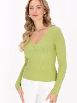 Faina Damen Pullover in grün